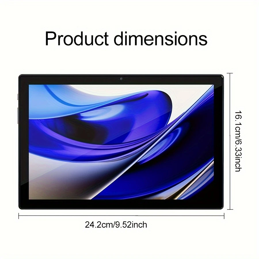 Tablet 25.65 cm Android 14 OS Pad, 2in 1 Pad with Keyboard, Mouse, Case, Stylus, 128GB ROM 12GB 4GB+8GB Expanded RAM, Dual Camera, Eight Core Processor, 1280 * 800 IPS High-definition Display Screen, GMS Tab, 5G Wi Fi 6,