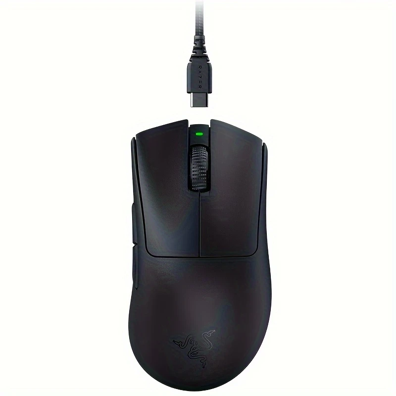 Razer DeathAdder V3 Pro Wireless Esports Gaming Mouse: Symmetrical – Lightweight – 8K Polling – 35K DPI Optical Sensor – Gen3 Optical Switches – 8 Programmable Buttons – 95 Hr Battery
