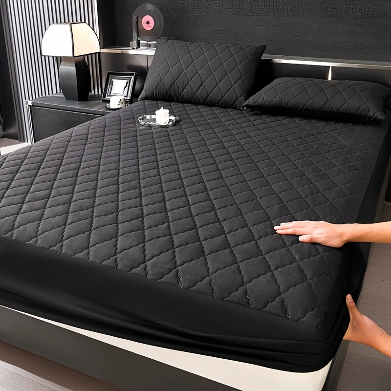 1pc Waterproof Mattress Cover, Dustproof And Stain-Resistant, Soft Deep Pocket Comfortable Bedding, Suitable for Bedrooms, Guest Rooms, Hotels, Usable in All Seasons (Excluding Pillowcases And Pillow Inserts)