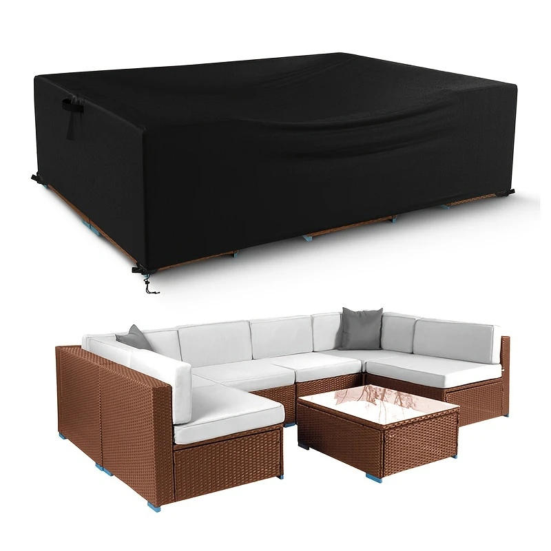 Garden Set, Durable 210D for Outdoor Use, Waterproof, Outdoor Table and Chair Set, Windproof 259.08 cm length X 187.96 cm width X 28